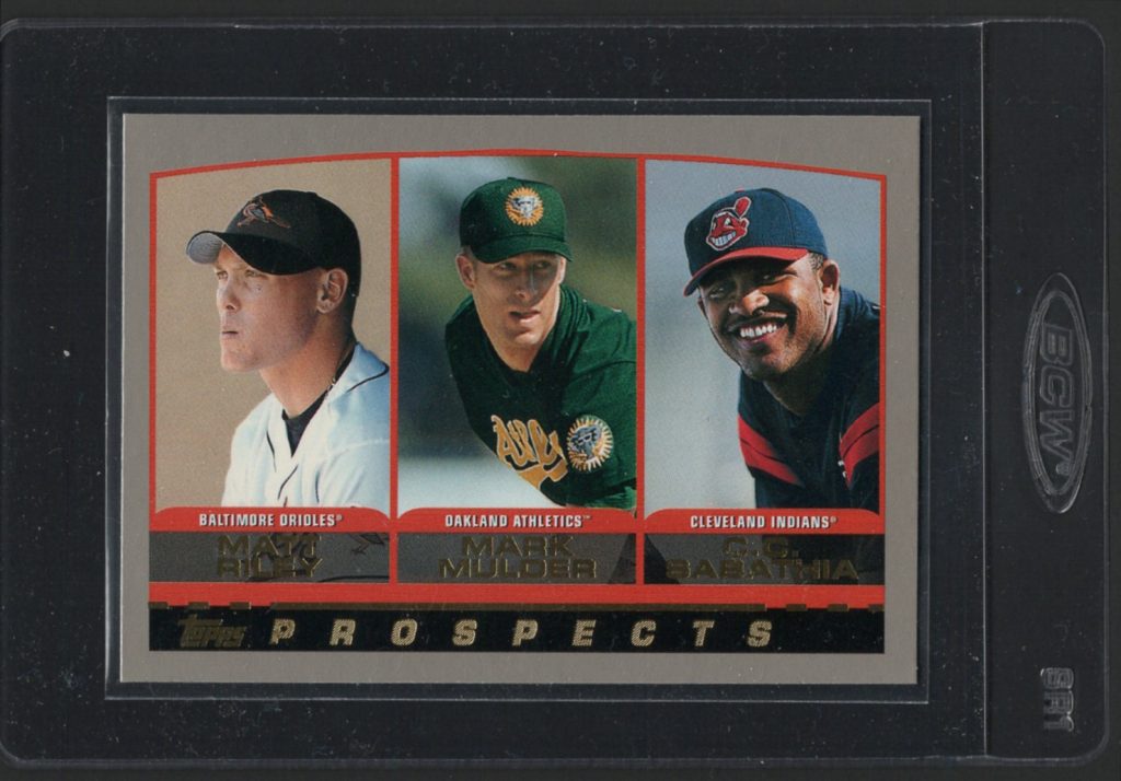 2000 Topps #446 Sabathia Mulder Riley Rookie front