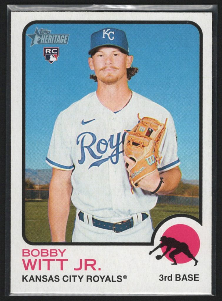 2022 Topps Heritage High Number #520 Bobby Witt Jr. Rookie front