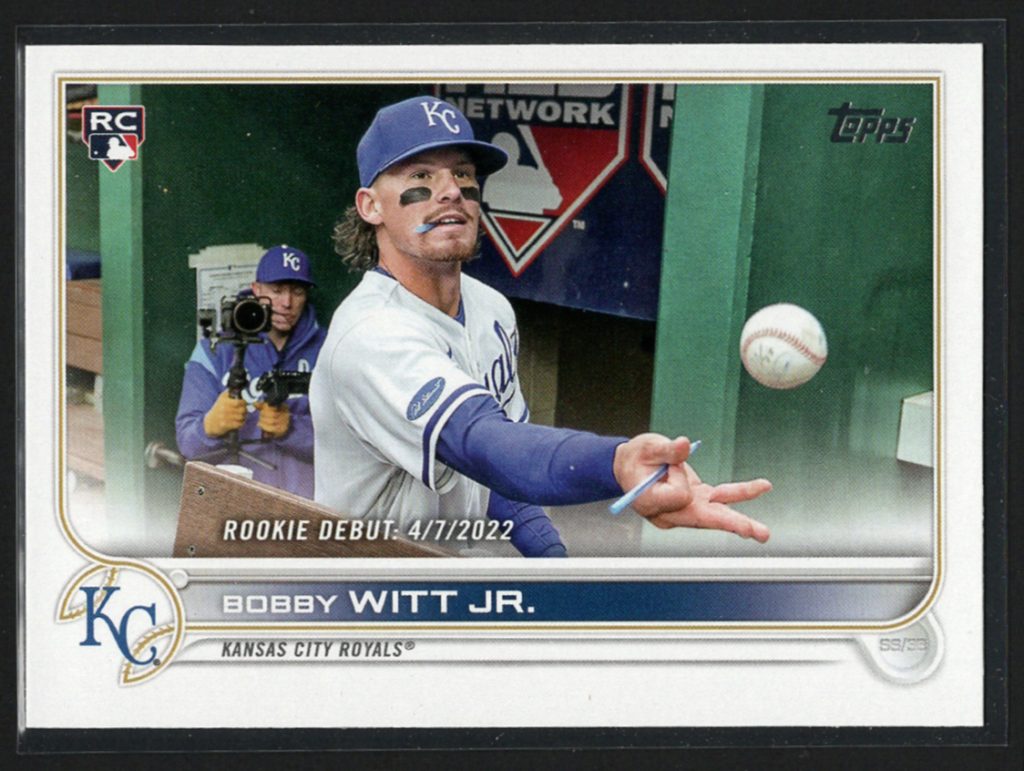 2022 Topps Update Series #US187 Bobby Witt Jr. Rookie front