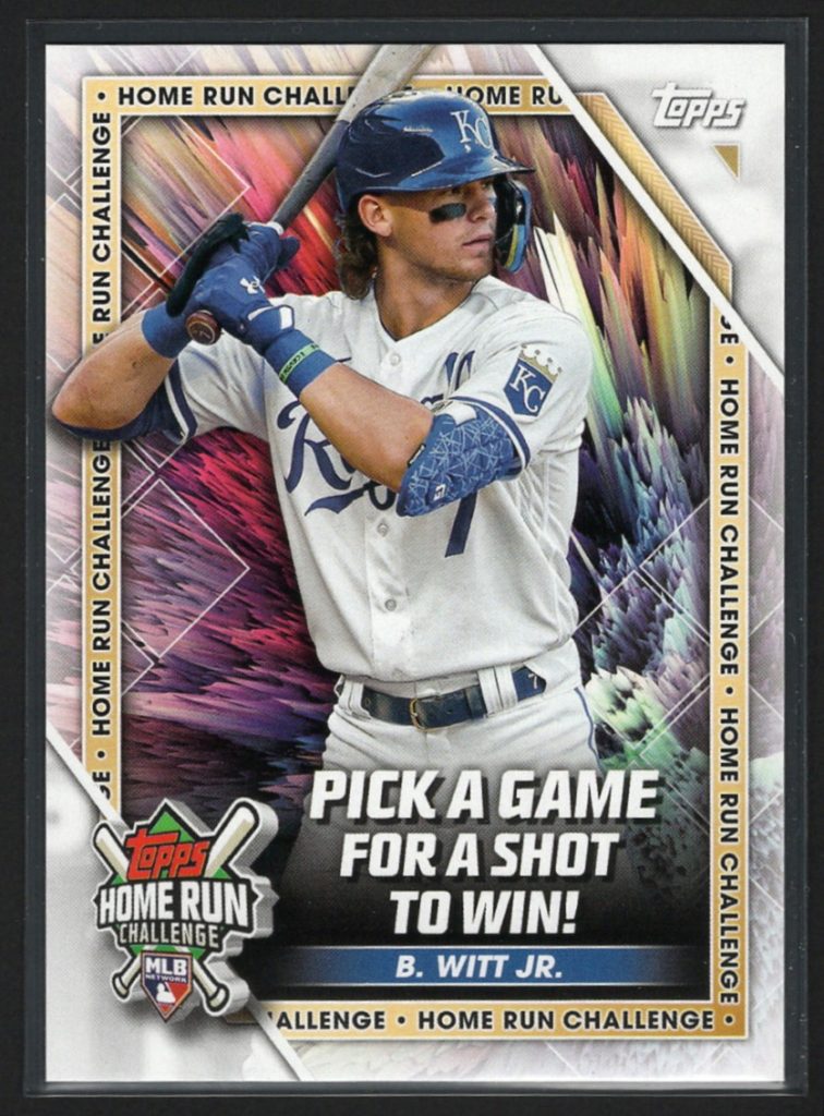2023 Topps #HRC-2 Bobby Witt Jr. Home Run Challenge Insert front