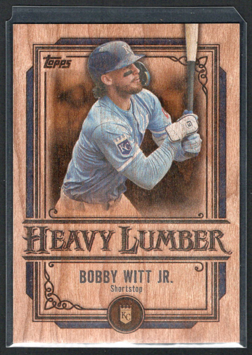 2025 Topps Update #HL-9 Bobby Witt Jr. Heavy Lumber insert front