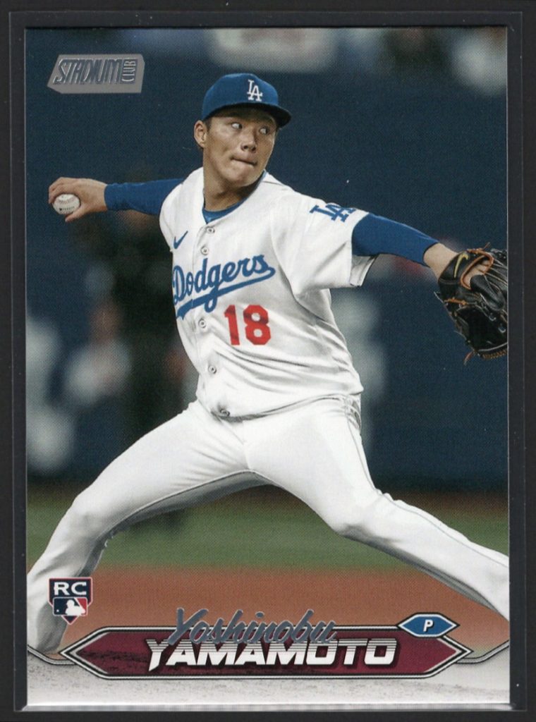 2024 Stadium Club #114 Yoshinobu Yamamoto Rookie front