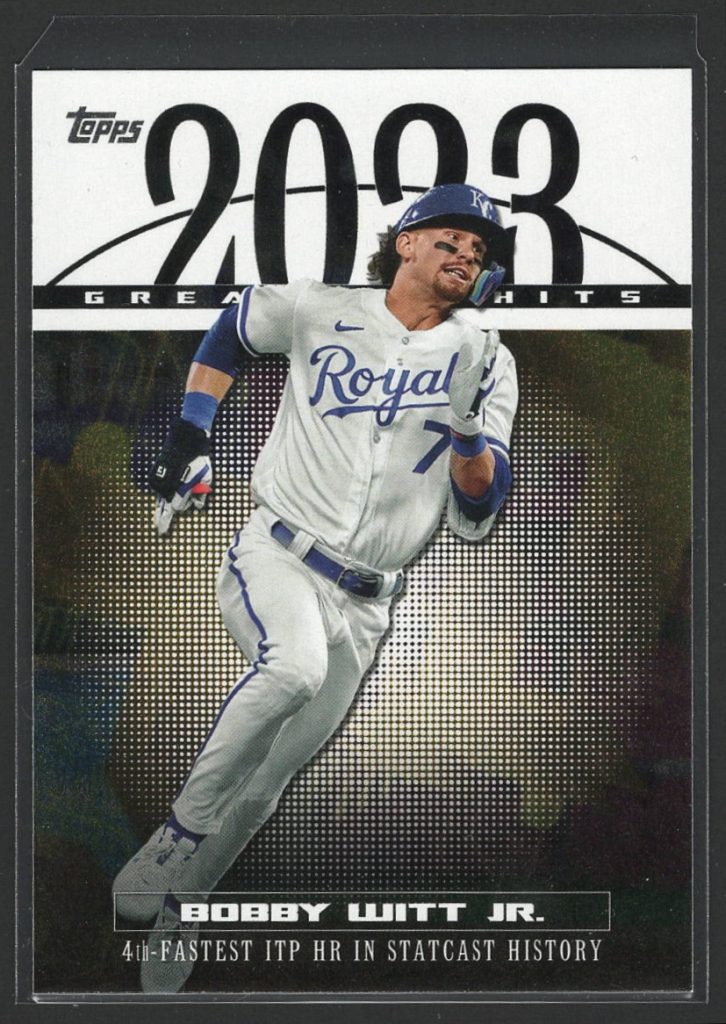 2024 Topps #23GH-20 Bobby Witt Jr. 2023 Greatest Hits insert front