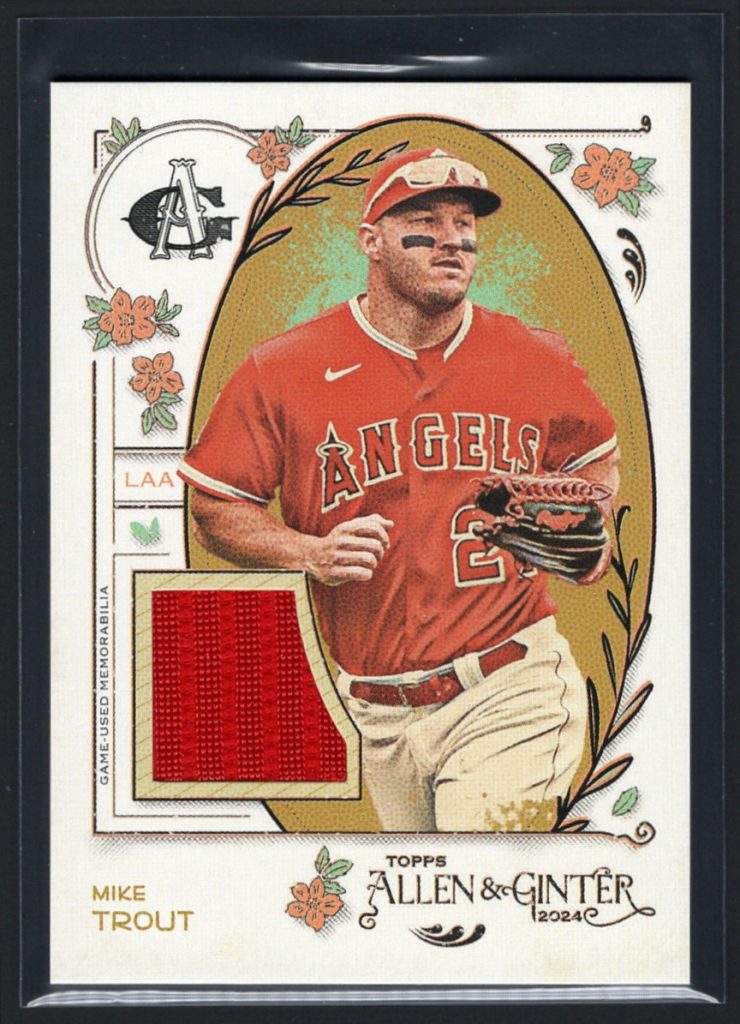 2024 Topps Allen & Ginter #AGR-MTR Mike Trout Relic front