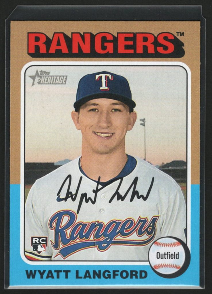 2024 Topps Heritage High Number #581 Wyatt Langford Rookie front