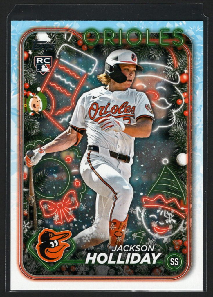 2024 Topps Holiday #HE-10 Jackson Holliday Rookie Hidden Elf SSP front