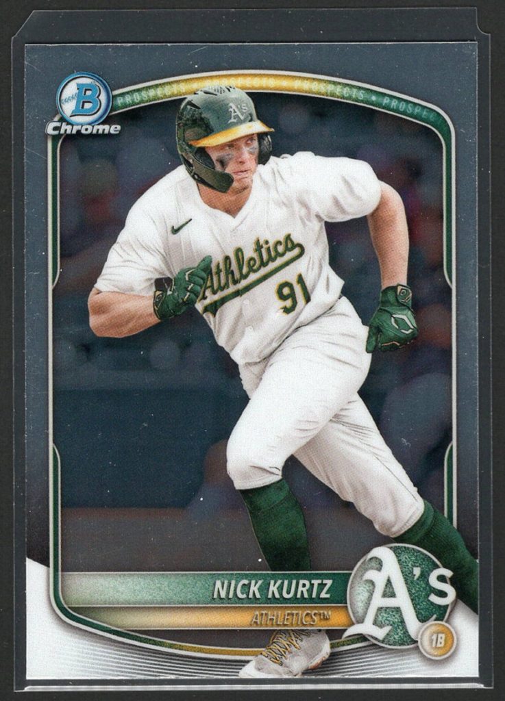 2025 Bowman #BCP-114 Nick Kurtz Chrome Prospect front
