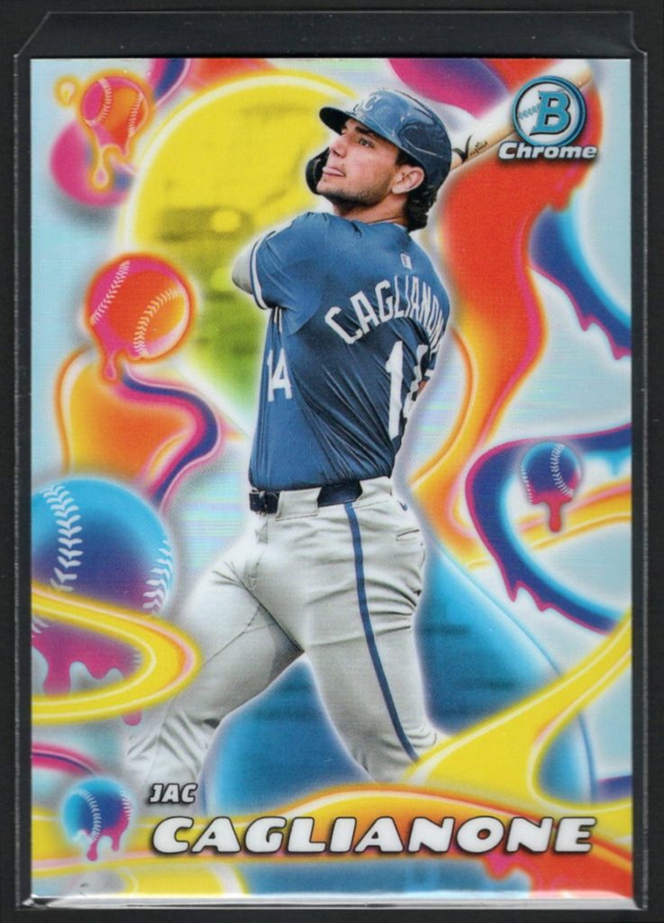 2025 Bowman Chrome #MM-24 Jac Caglianone Melt Mashers insert front