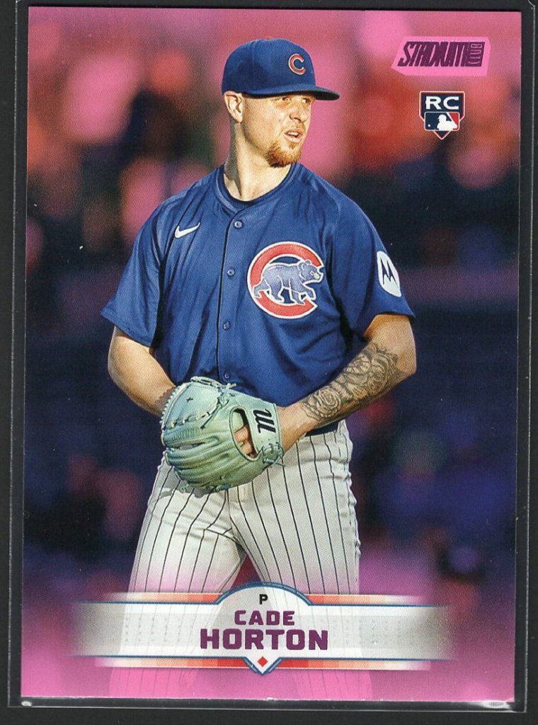 2025 Stadium Club #24 Cade Horton Rookie Pink parallel front