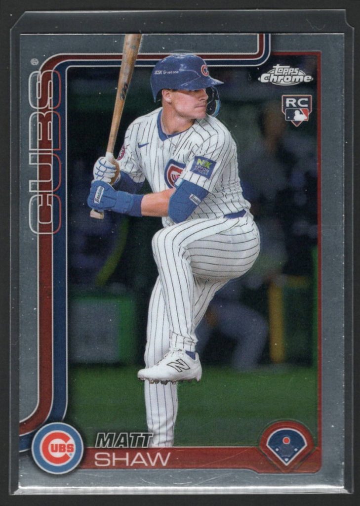 2025 Topps Chrome #219 Matt Shaw Rookie front