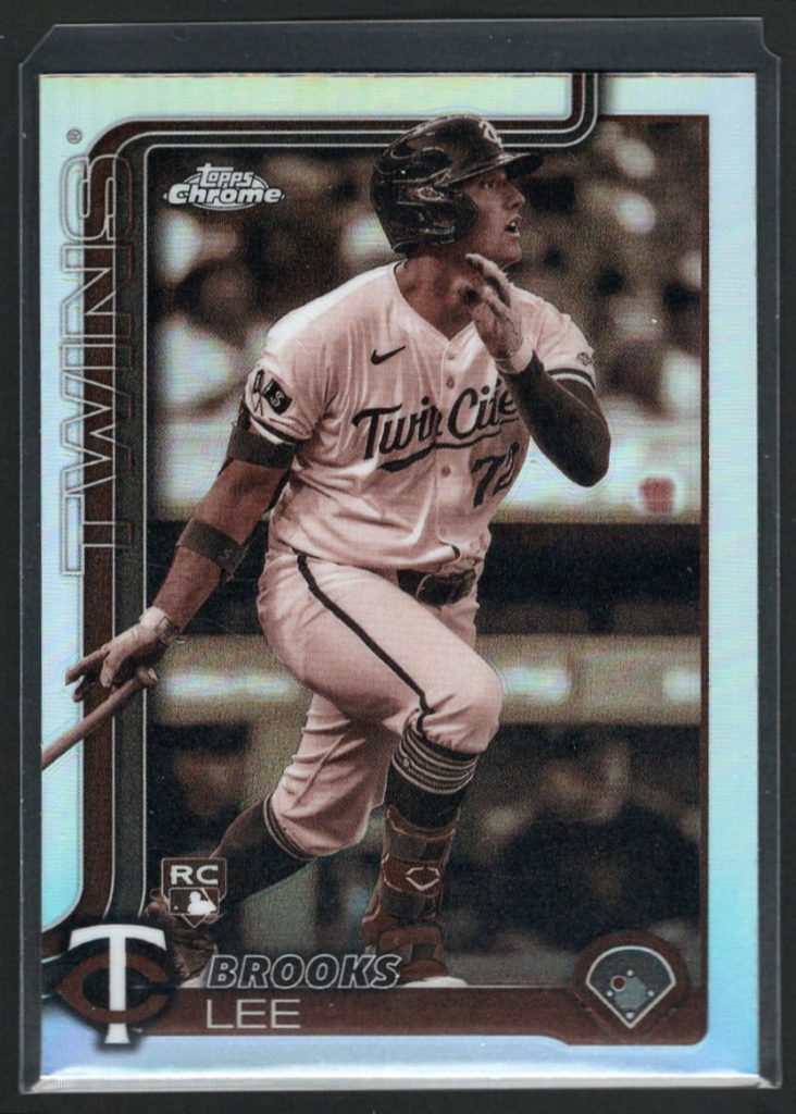 2025 Topps Chrome #234 Brooks Lee Rookie Sepia Refractor front