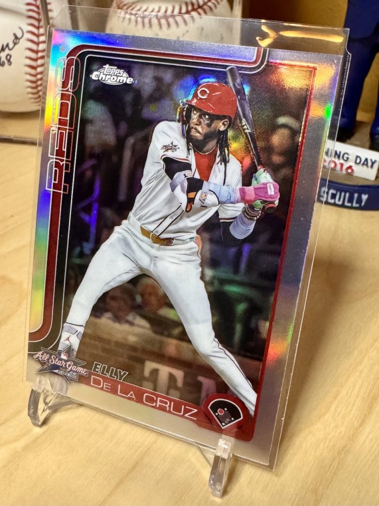 2025 Topps Chrome Update Series #ASGC-32 Elly De La Cruz All-Star Game insert reflection