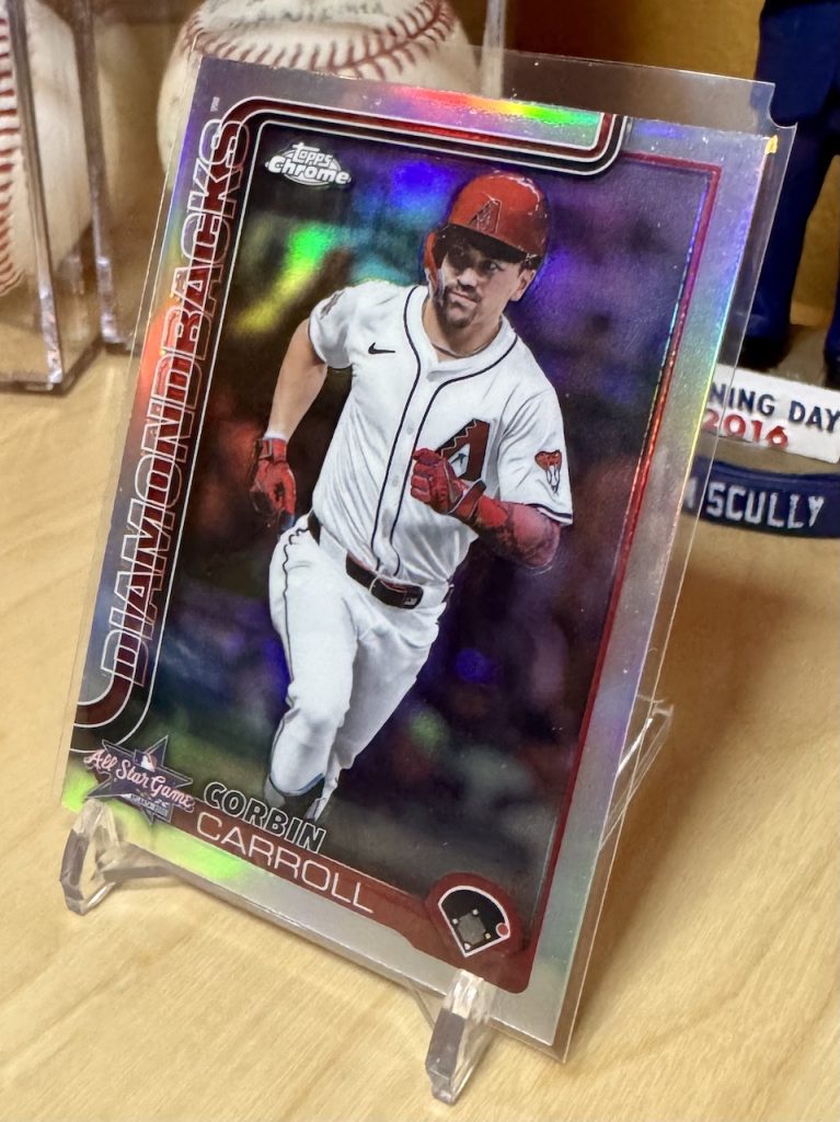 2025 Topps Chrome Update Series #ASGC-36 Corbin Carroll All-Star Game reflection