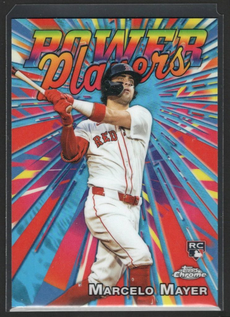 2025 Topps Chrome Update Series #PP-45 Marcelo Mayer Rookie Power Players insert front