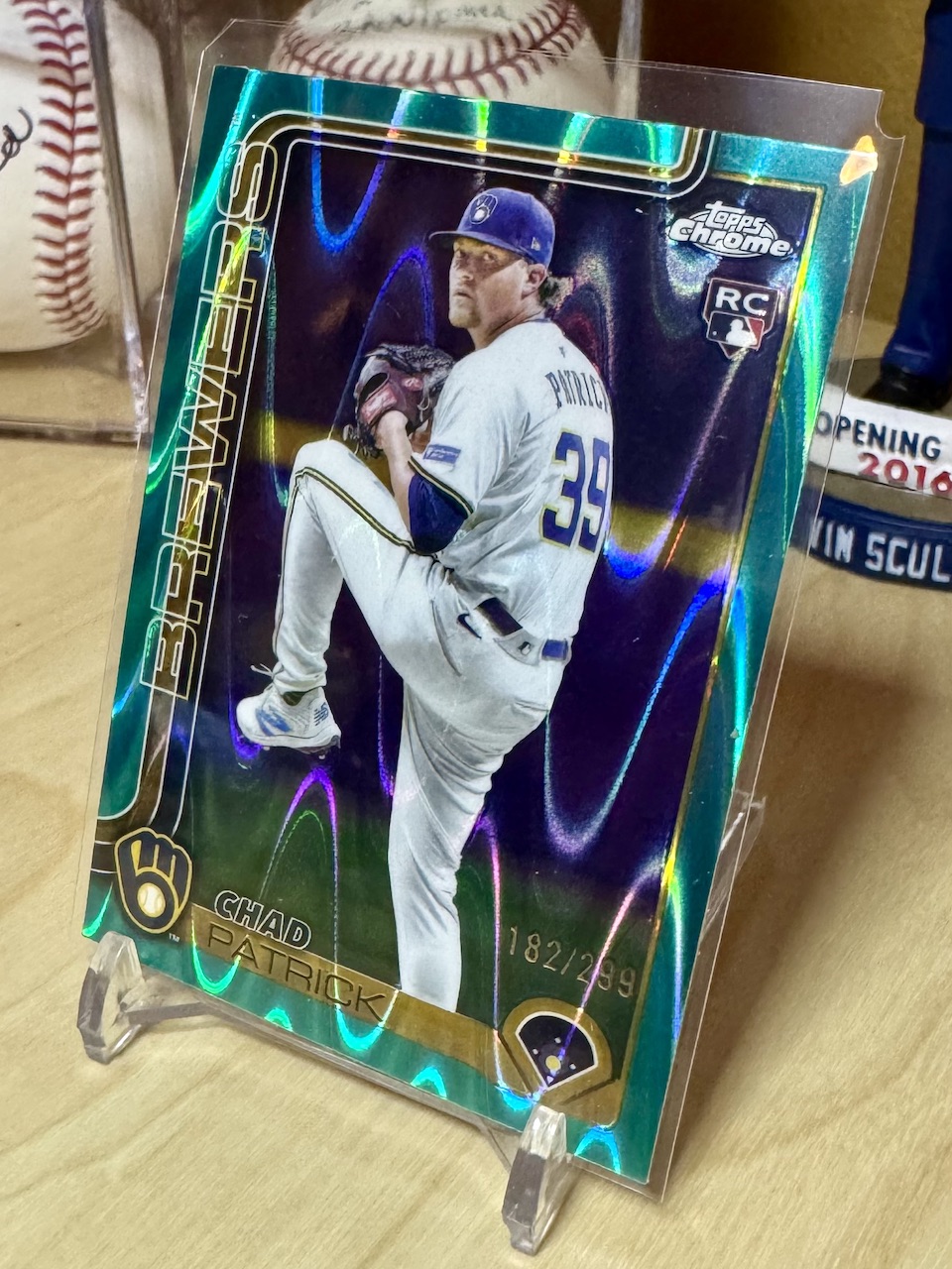 2025 Topps Chrome Update Series #USC90 Chad Patrick Rookie Teal Raywave ...