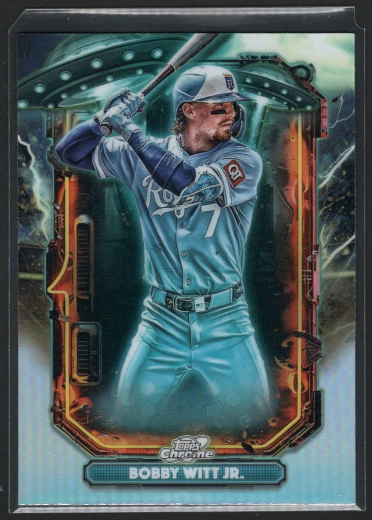 2025 Topps Cosmic Chrome #ET-3 Bobby Witt Jr. Extraterrestrial Talent insert front