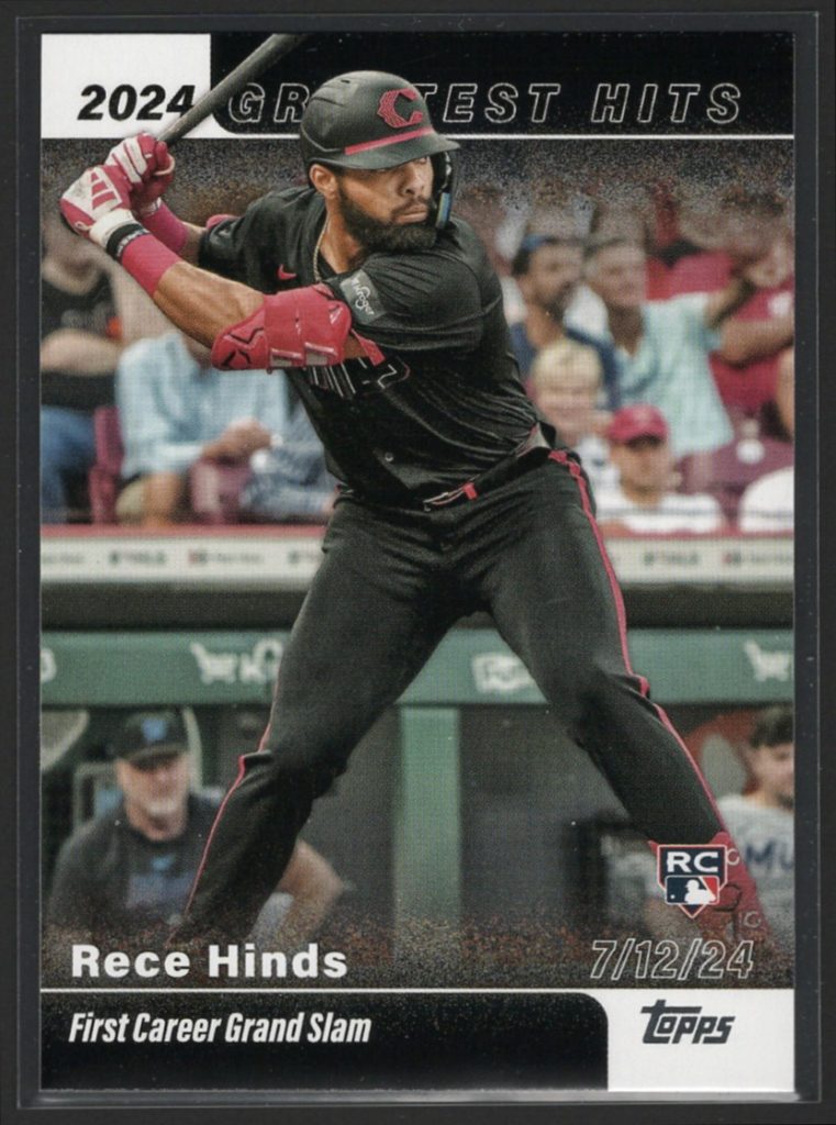 2025 Topps #GH-22 Rece Hinds Rookie Greatest Hits Insert front