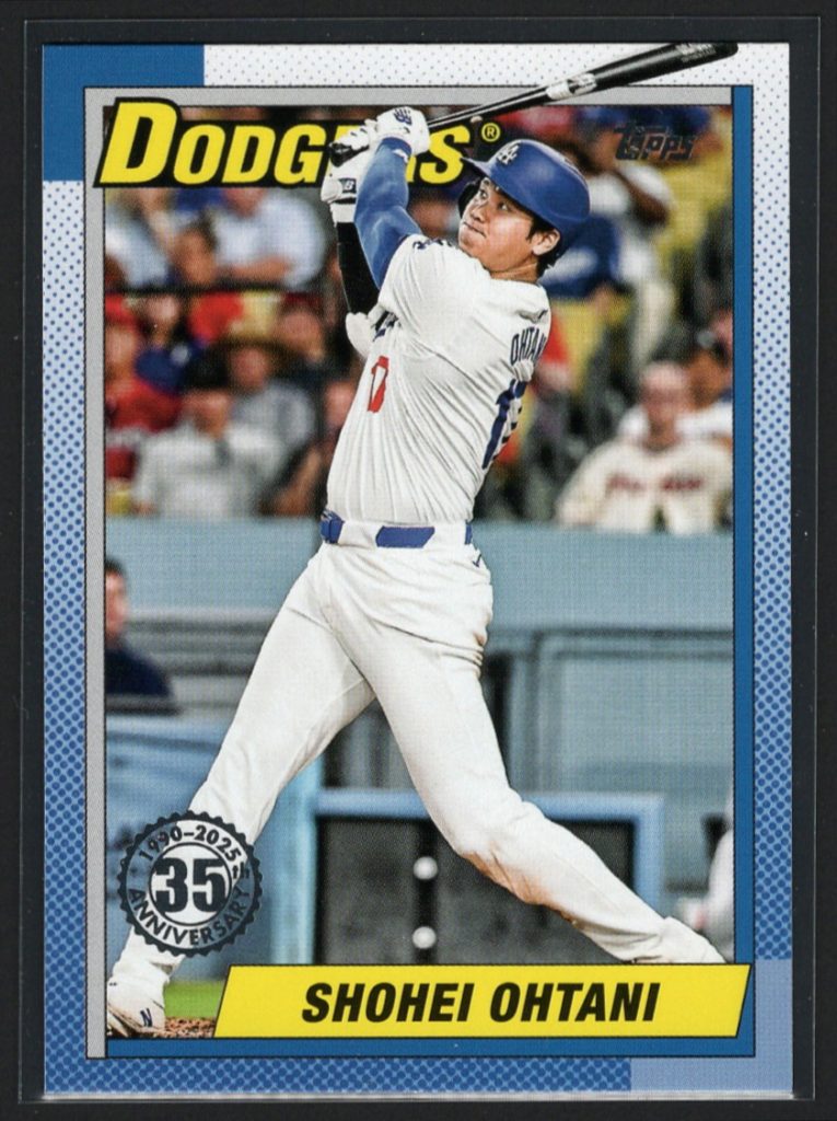 2025 Topps #T90-100 Shohei Ohtani 1990 35th Anniversary Insert front
