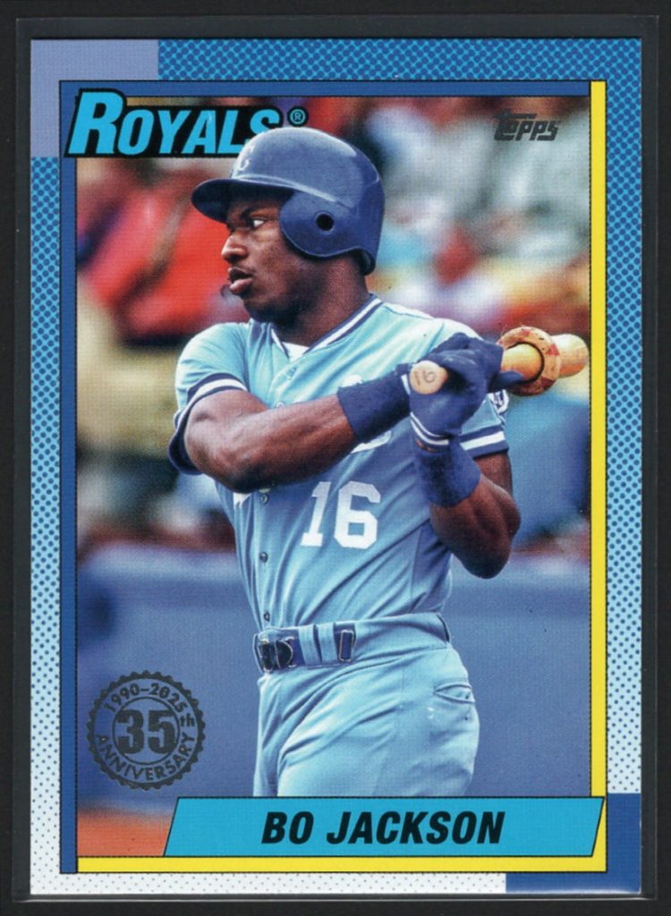 2025 Topps #T90-62 Bo Jackson 1990 35th Anniversary Insert front