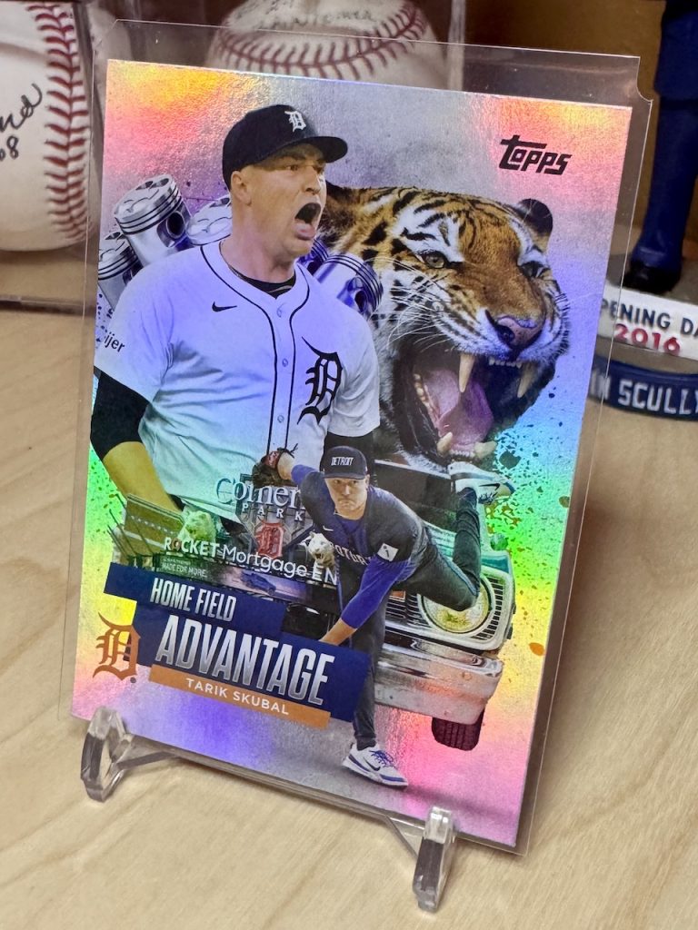 2025 Topps Update Series #HA-46 Tarik Skubal Home Field Advantage insert reflection