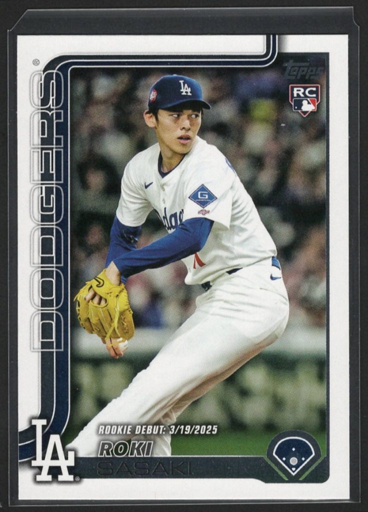 2025 Topps Update Series #US199 Roki Sasaki Rookie front