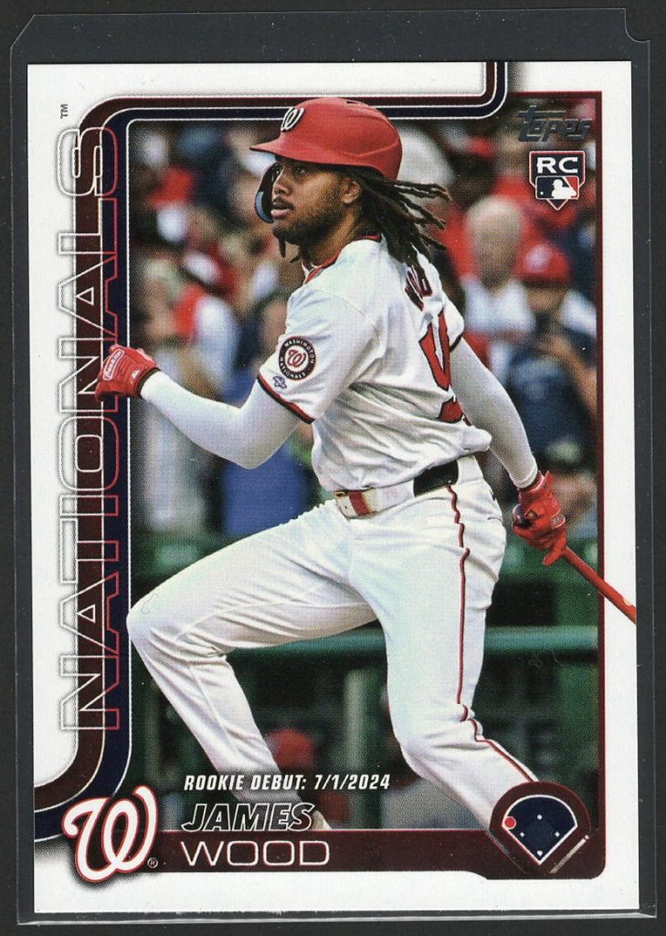 2025 Topps Update Series #US218 James Wood Rookie front