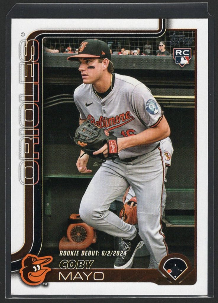 2025 Topps Update Series #US282 Coby Mayo Rookie front