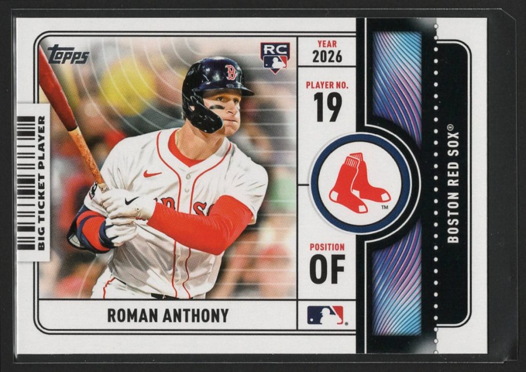 2026 Topps #BTP-23 Roman Anthony Rookie Big Ticket Player insert front