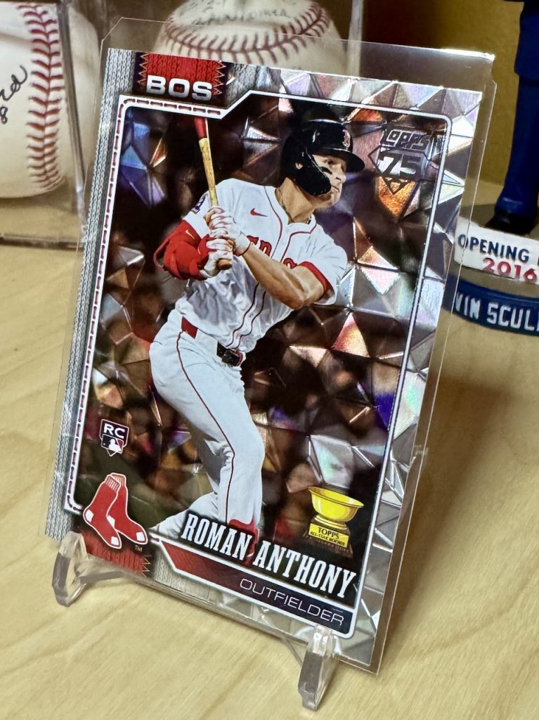 2026 Topps #189 Roman Anthony Rookie Diamante Foil reflection