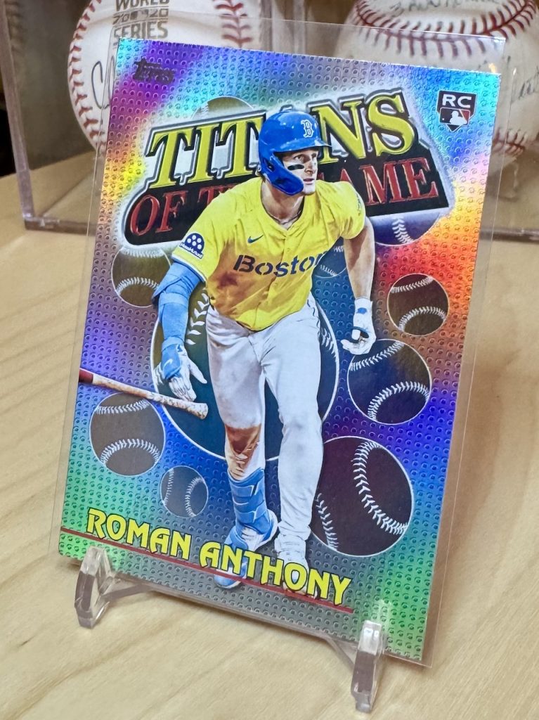 2026 Topps #TOG-9 Roman Anthony Rookie Titans of the Game insert reflection