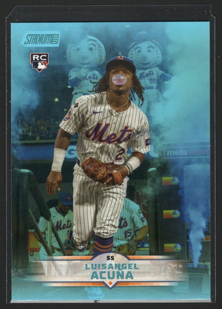 2025 Stadium Club #115 Luisangel Acuna Rookie Light Blue parallel front