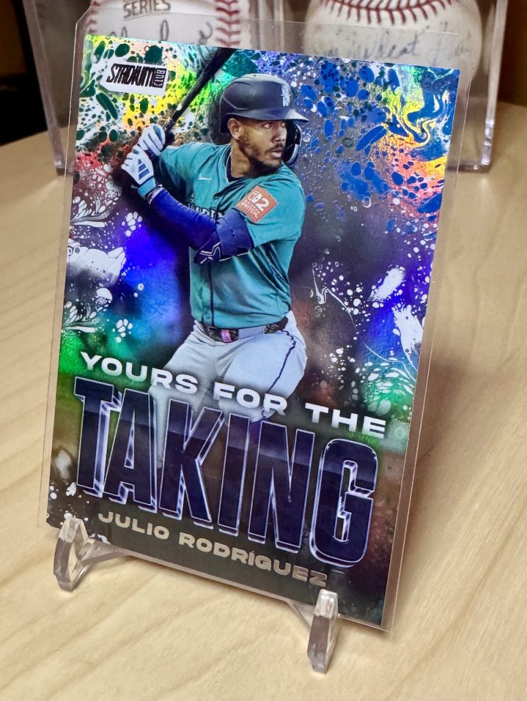 2025 Stadium Club #YK-22 Julio Rodriguez Yours for the Taking insert reflection