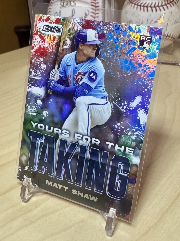 2025 Stadium Club #YK-3 Matt Shaw Rookie Yours for the Taking insert reflection