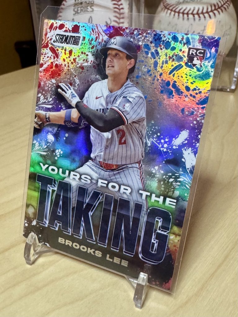 2025 Stadium Club #YK-9 Brooks Lee Rookie Yours for the Taking insert reflection
