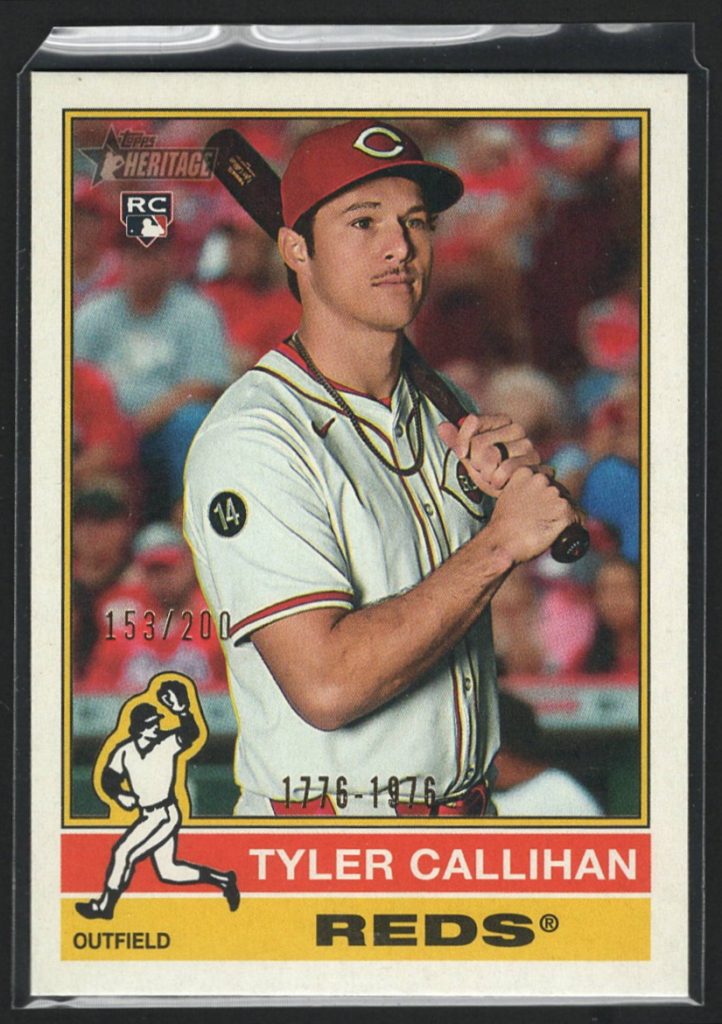 2025 Topps Heritage High Number #603 Tyler Callihan Rookie Bicentennial parallel /200 front