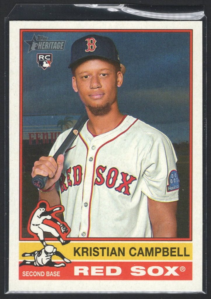 2025 Topps Heritage High Number #725 Kristian Campbell Rookie SP front