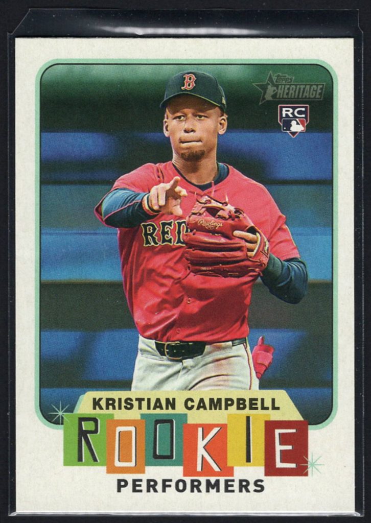 2025 Topps Heritage High Number #RP-5 Kristian Campbell Rookie Performers insert front