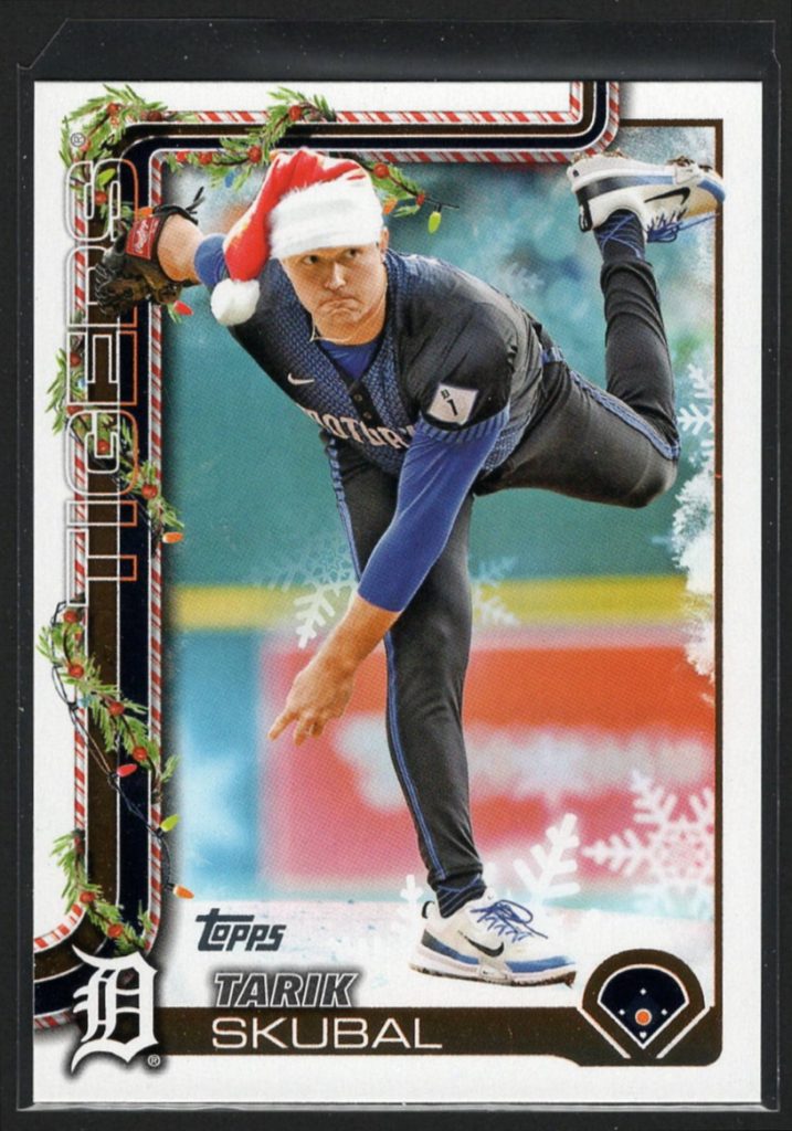 2025 Topps Holiday #H74 Tarik Skubal Holiday Variation SP front
