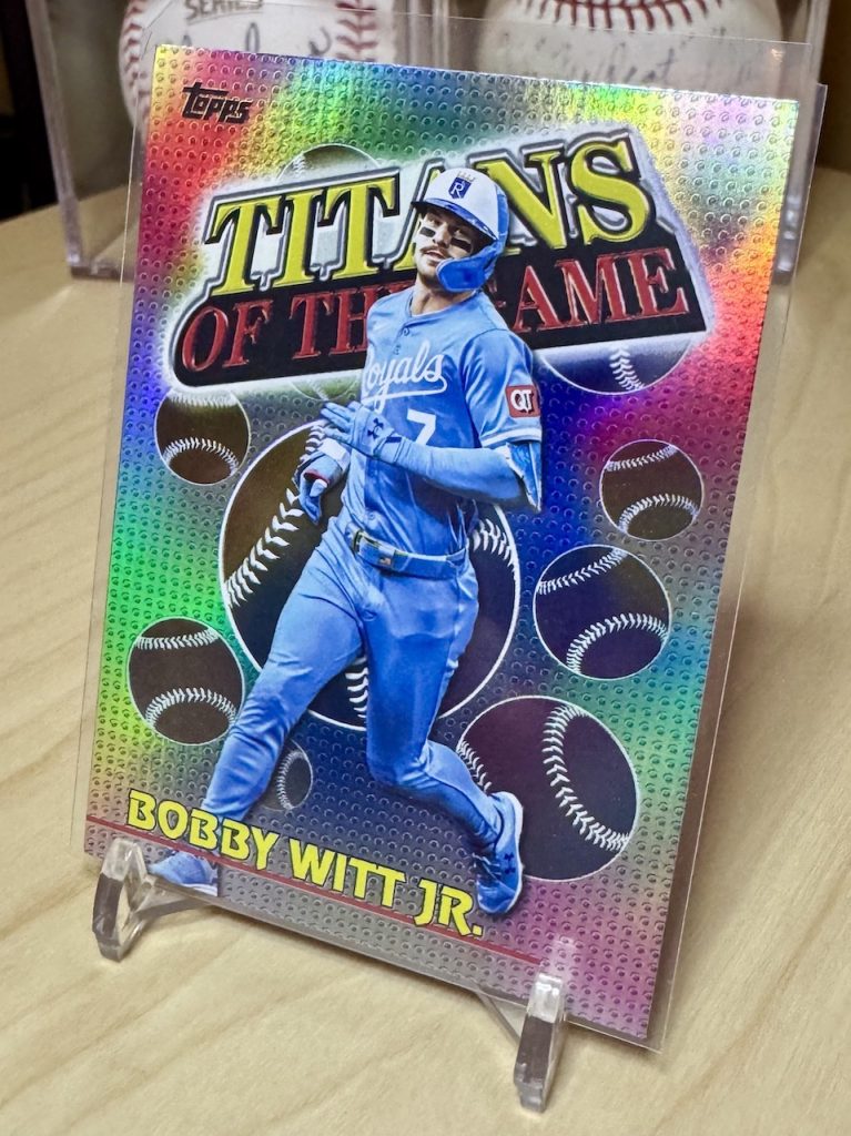 2026 Topps #TOG-16 Bobby Witt Jr. Titans of the Game insert reflection