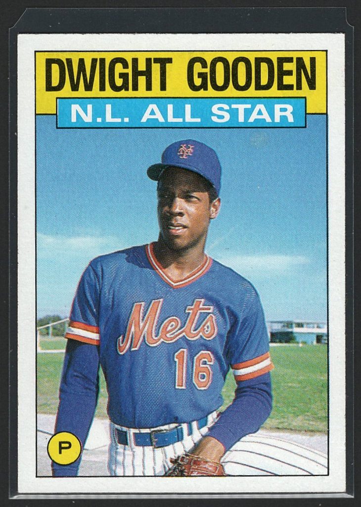 1986 Topps #709 Dwight Gooden All-Star front