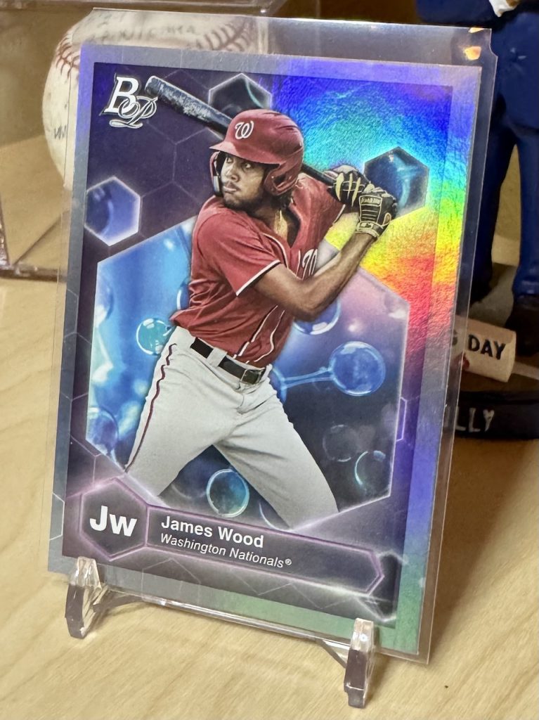 2022 Bowman Platinum #PE-18 James Wood Precious Elements reflection