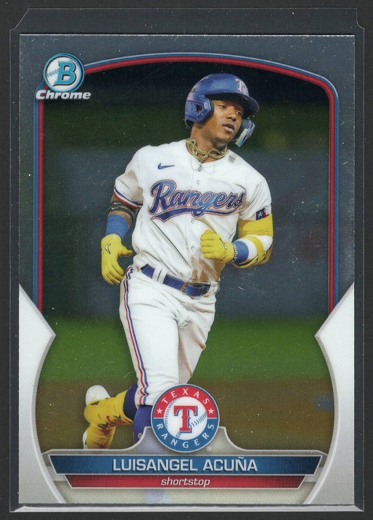 2023 Bowman #BCP-104 Luisangel Acuna Chrome Prospects front