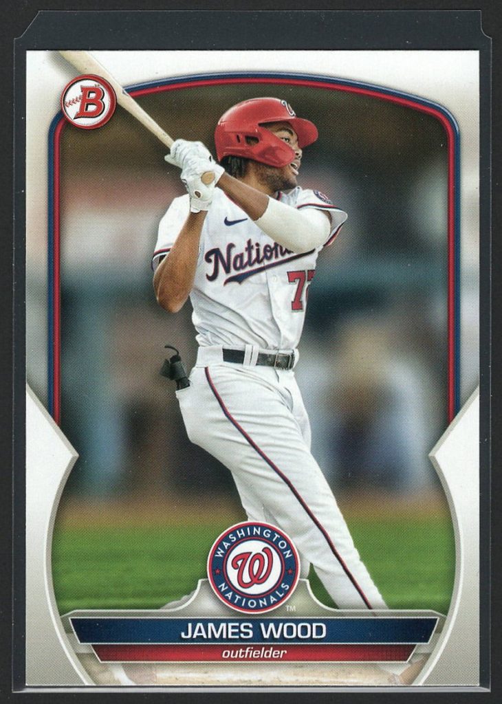 2023 Bowman #BP-129 James Wood Prospects front