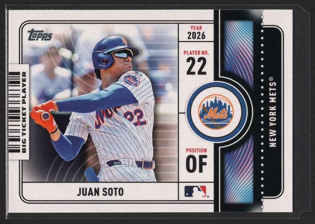 2026 Topps #BTP-11 Juan Soto Big Ticket Player insert front